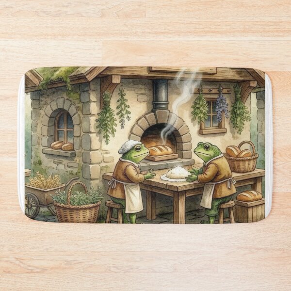 Item preview, Medieval Frog Bakery | Cozy Cottagecore Storybook Watercolor designed and sold by Hugo-Biz.