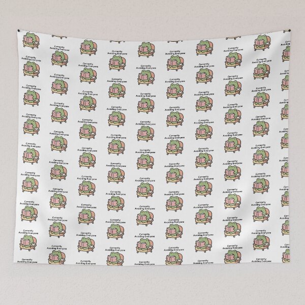 Item preview, Cute Introvert Frog Reading Book Funny Sticker designed and sold by HatemArtsSimple.