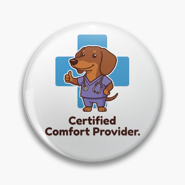 Item preview, Dachshund Nurse Gift Funny Certified Comfort Provider Tee designed and sold by jgoteiner.