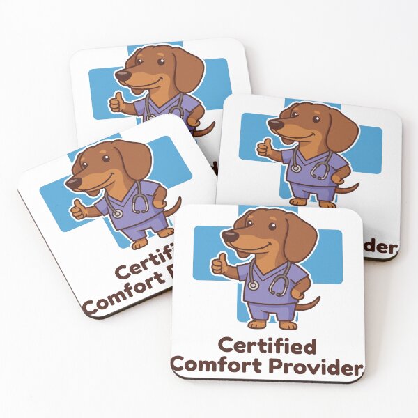 Item preview, Dachshund Nurse Gift Funny Certified Comfort Provider Tee designed and sold by jgoteiner.