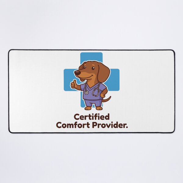 Item preview, Dachshund Nurse Gift Funny Certified Comfort Provider Tee designed and sold by jgoteiner.