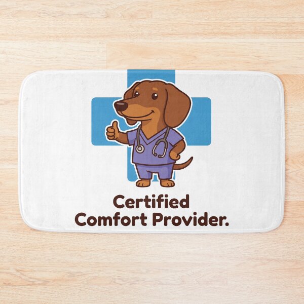 Item preview, Dachshund Nurse Gift Funny Certified Comfort Provider Tee designed and sold by jgoteiner.