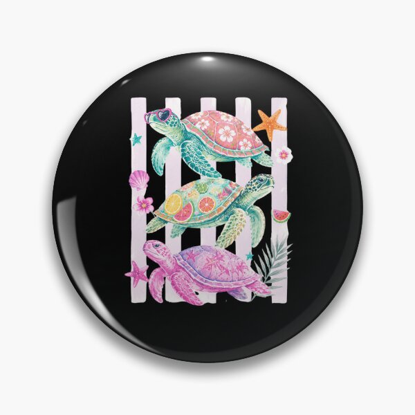 Item preview, Colorful Sea Turtles on Black designed and sold by abieran.