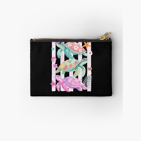 Item preview, Colorful Sea Turtles on Black designed and sold by abieran.
