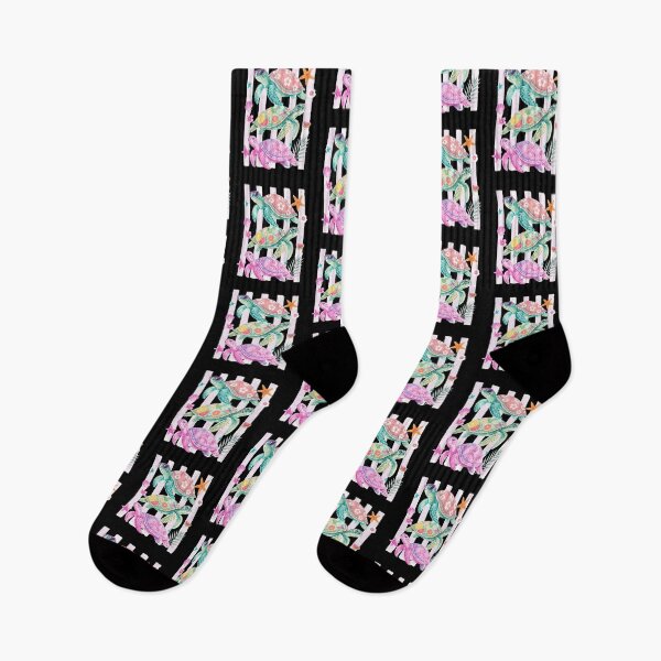 Item preview, Colorful Sea Turtles on Black designed and sold by abieran.