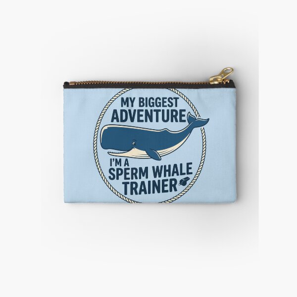 Item preview, Sperm Whale Trainer Retro Sea Creature Ocean Adventure designed and sold by Amir Faysal.
