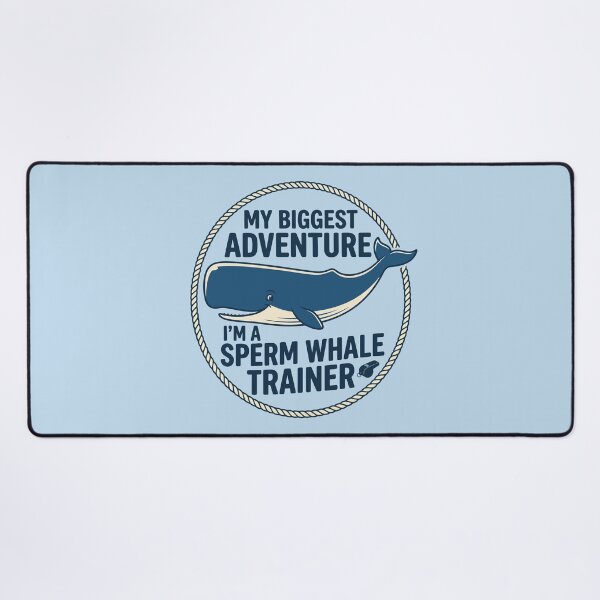 Item preview, Sperm Whale Trainer Retro Sea Creature Ocean Adventure designed and sold by Amir Faysal.