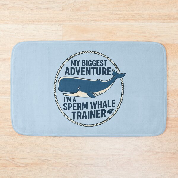 Item preview, Sperm Whale Trainer Retro Sea Creature Ocean Adventure designed and sold by Amir Faysal.