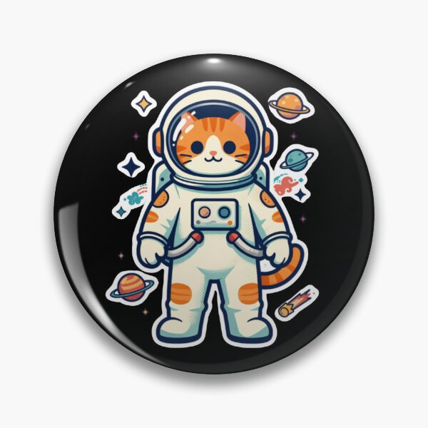 Item preview, Astronaut kitty space design designed and sold by weedleaf420.