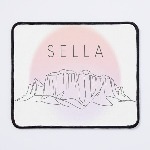 Item preview, Sella Dolomites Mountain Line Art | Minimalist Italian Alps Print designed and sold by Studio22design.
