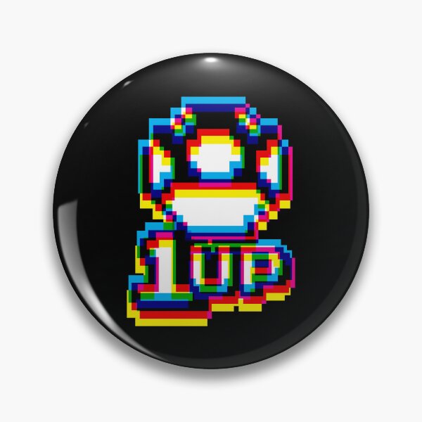 Item preview, 1up Mushroom Glitch Pattern - Dark designed and sold by animinimal.