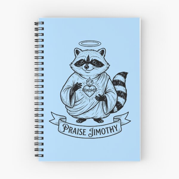 Item preview, Praise Jimothy Raccoon Angel designed and sold by ThreadRiotTees.