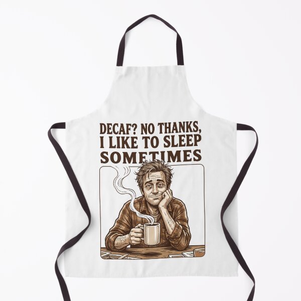 Item preview, Decaf No Thanks I Like to Sleep Sometimes Retro Coffee Design designed and sold by Art JSMY.