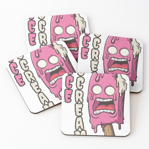 Item preview, Screaming Pink Ice Cream Popsicle Character designed and sold by ndesigne.