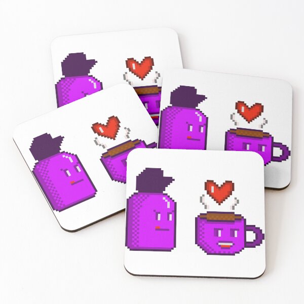 Item preview, Cute Coffee Cup and Thermos Love Couple Retro designed and sold by RetroRlx.