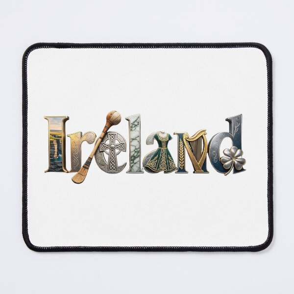 Item preview, Ireland Heritage Typography – Irish Culture & Celtic Symbols Design designed and sold by VladisWorld.