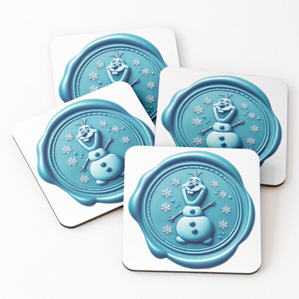 Item preview, Blue Warm Hugs Snowman Wax Seal designed and sold by pixiedustpaint.