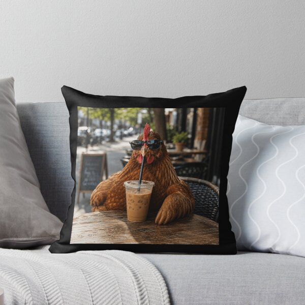 Item preview, Cool Chicken Drinking Iced Coffee | Funny Hen with Sunglasses | Chicken Lover Summer Design designed and sold by 76Valeria.