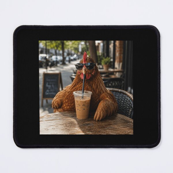 Item preview, Cool Chicken Drinking Iced Coffee | Funny Hen with Sunglasses | Chicken Lover Summer Design designed and sold by 76Valeria.