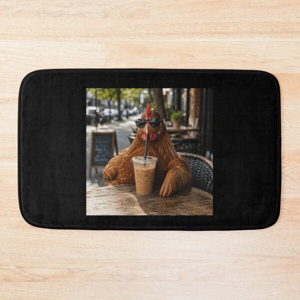 Item preview, Cool Chicken Drinking Iced Coffee | Funny Hen with Sunglasses | Chicken Lover Summer Design designed and sold by 76Valeria.