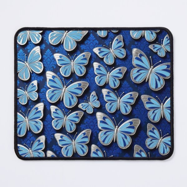 Item preview, Blue Butterflies & Damask designed and sold by DesignsByPrnces.