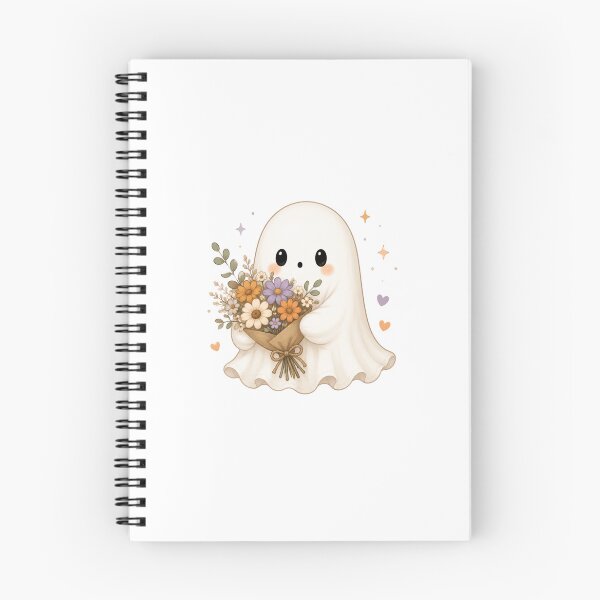 Item preview, Cute Ghost Holding Flowers designed and sold by abieran.