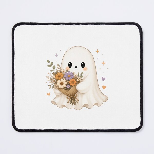 Item preview, Cute Ghost Holding Flowers designed and sold by abieran.