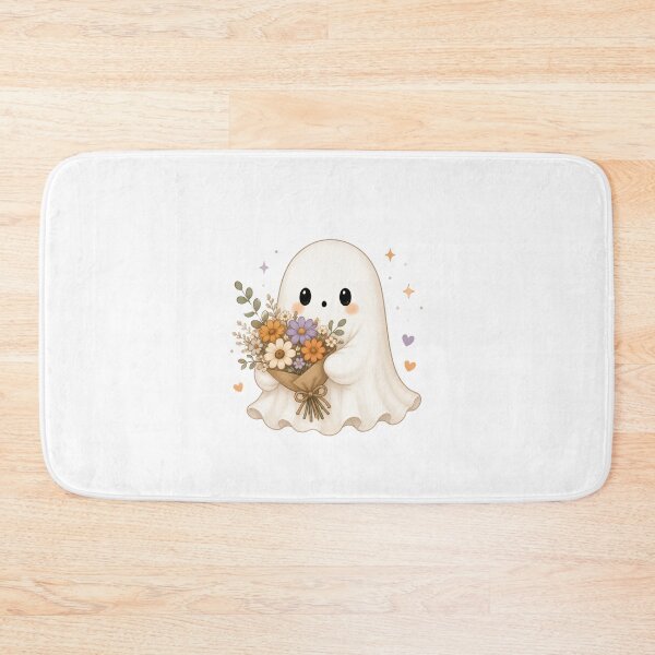 Item preview, Cute Ghost Holding Flowers designed and sold by abieran.