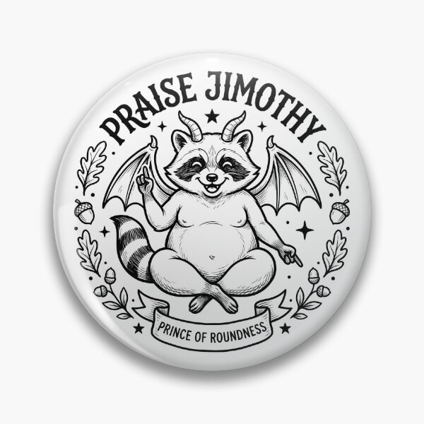 Item preview, Praise Jimothy Raccoon Baphomet With Wings And Horns designed and sold by ThreadRiotTees.
