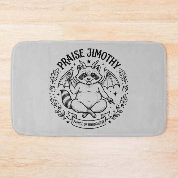 Item preview, Praise Jimothy Raccoon Baphomet With Wings And Horns designed and sold by ThreadRiotTees.