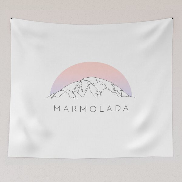 Item preview, Marmolada Queen of the Dolomites | Minimalist Mountain Line Art designed and sold by Studio22design.
