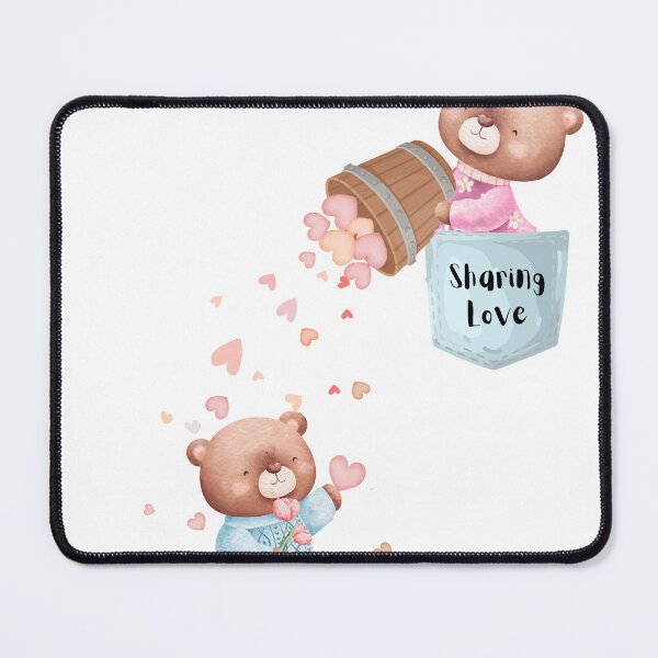 Item preview, Sharing Love Teddy Bear | Cute Pocket Design designed and sold by bloombyomnia.