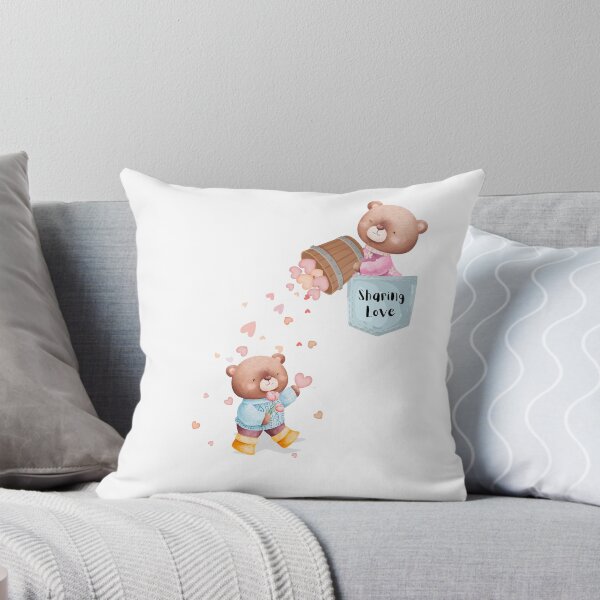 Item preview, Sharing Love Teddy Bear | Cute Pocket Design designed and sold by bloombyomnia.