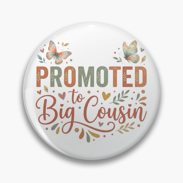 Item preview, Promoted to Big Cousin Boho Butterfly Pregnancy Announcement Gift designed and sold by raedattia.