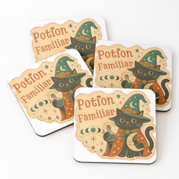 Item preview, Witchy potion cat design designed and sold by weedleaf420.