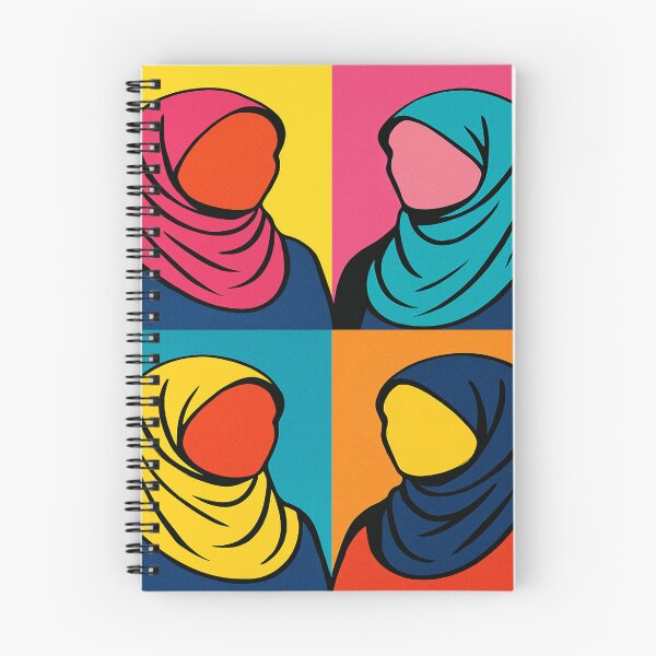 Item preview, Pop Art Hijab Portrait – Warhol Style Colorful Design designed and sold by JOANNASKAH.