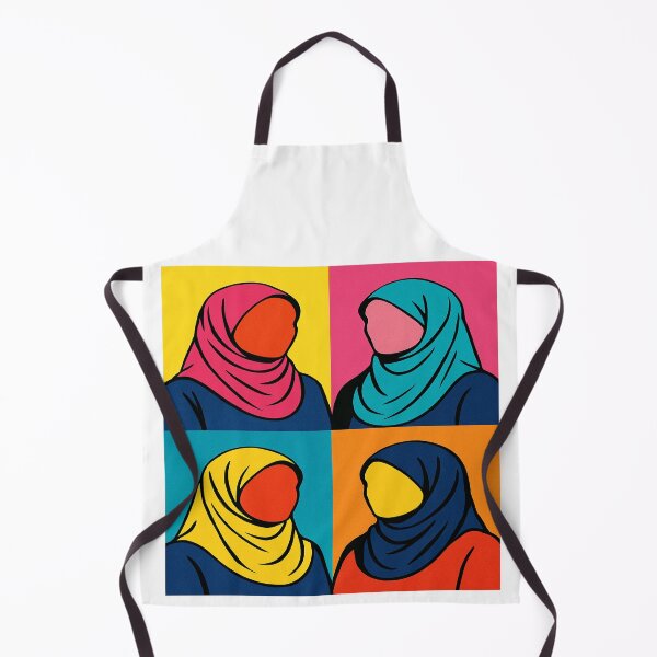 Item preview, Pop Art Hijab Portrait – Warhol Style Colorful Design designed and sold by JOANNASKAH.