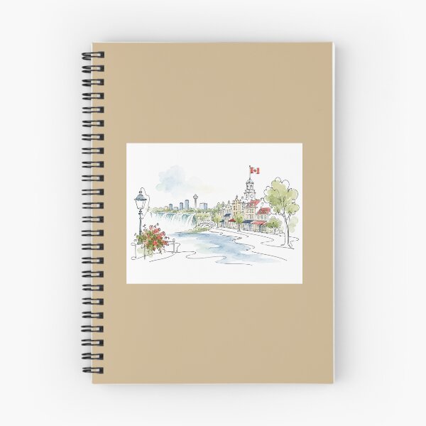 Item preview, Niagara-on-the-Lake Watercolor Skyline Sticker   designed and sold by PaintMeWorld.