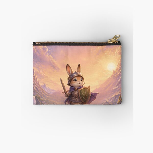 Item preview, Cute Bunny Knight Costume Fantasy Art – Magical Forest Rabbit Warrior in Nature designed and sold by DervoTeck2767.