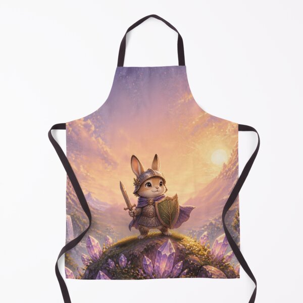 Item preview, Cute Bunny Knight Costume Fantasy Art – Magical Forest Rabbit Warrior in Nature designed and sold by DervoTeck2767.