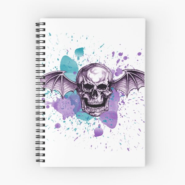 Item preview, Watercolor Skull with Bat Wings designed and sold by ba-gonz.