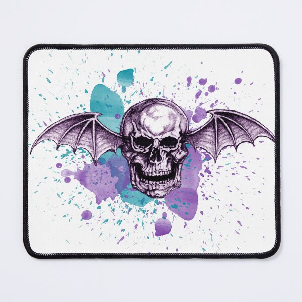 Item preview, Watercolor Skull with Bat Wings designed and sold by ba-gonz.