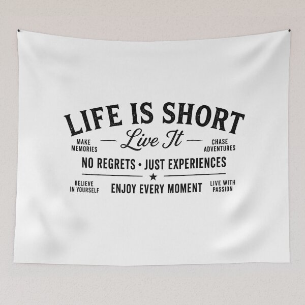 Item preview, Life Is Short Live It Vintage designed and sold by BrunoLinuxArt.