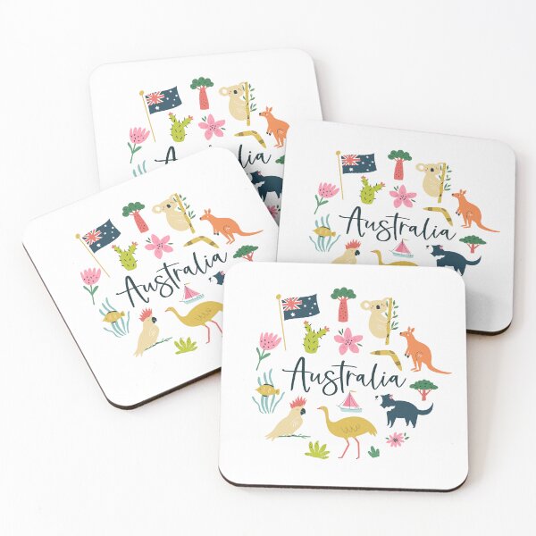 Item preview, Cute Australia Landmarks Animals Art designed and sold by RiderSpoon.