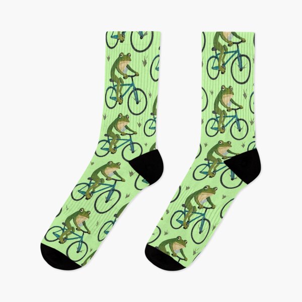 Item preview, A Frog on A bicycle.  designed and sold by ShindigiddyDog.