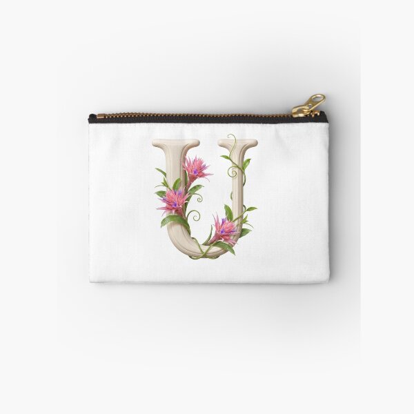 Item preview, Botanical Floral Letter U Monogram designed and sold by Helenaphotoart.