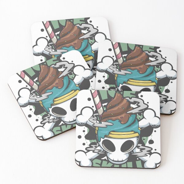 Item preview, Ice Cream Skull Sundae With Crossbones designed and sold by ndesigne.
