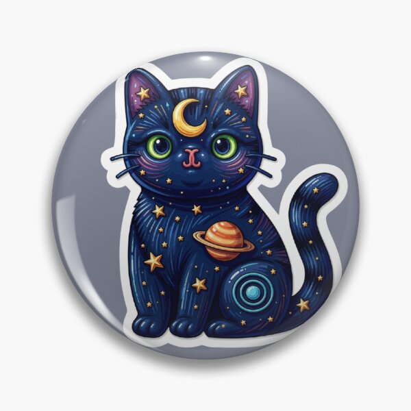 Item preview, Space black cat design designed and sold by weedleaf420.
