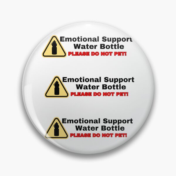 Item preview, Emotional Support [12 Sticker Pack] Water Bottle designed and sold by SeaNympth.