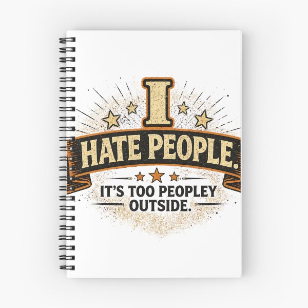 Item preview, I Hate People Funny Introvert Quote designed and sold by CMA Design Studio.